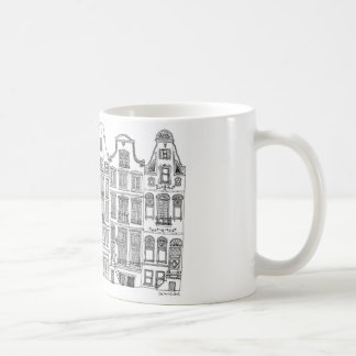 Amsterdam houses on a mug. kaffemugg