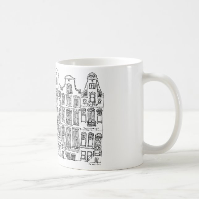 Amsterdam houses on a mug. kaffemugg (Höger)