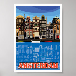Amsterdam Houses Poster