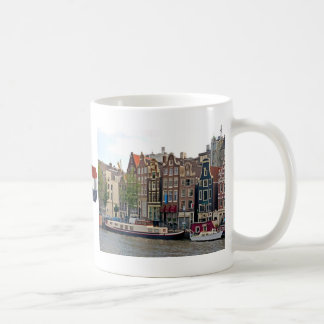 Amsterdam hus på kanalen kaffemugg