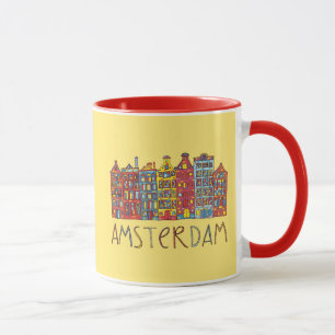 Amsterdam i mosaik mugg