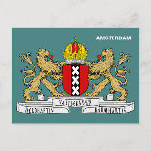 Amsterdam Jackar om Arm Vykort