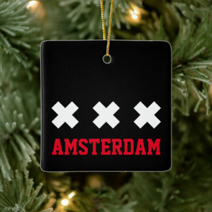 Amsterdam Julgransprydnad Keramik
