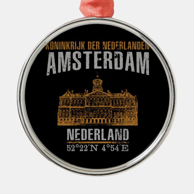 Amsterdam Julgransprydnad Metall (Framsidan)