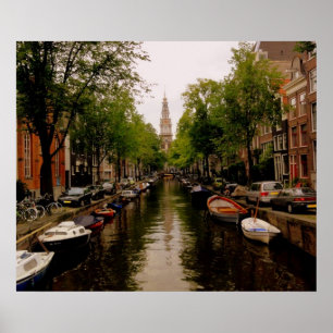 Amsterdam kanal poster