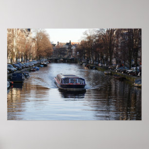 Amsterdam kanal poster