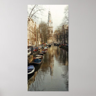 Amsterdam kanalaffisch poster