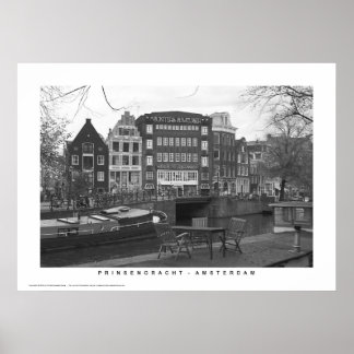 Amsterdam - Kanalhus i Prinsengracht Poster