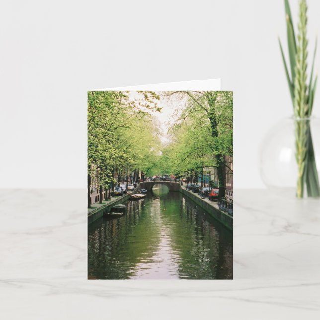 Amsterdam kanalkort kort (Framsida)