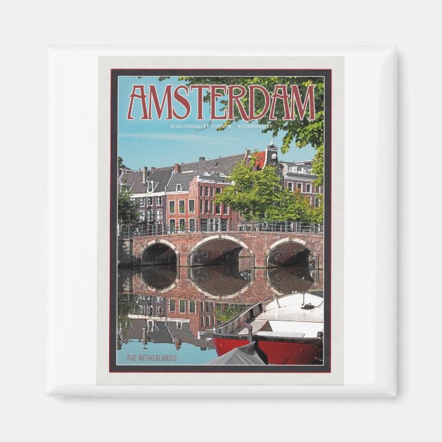 Amsterdam - Keizersgracht-RGrachtCentrum Magnet (Framsidan)