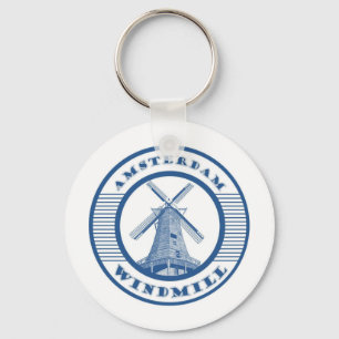 AMSTERDAM KVARNBLÅTT NYCKELRING