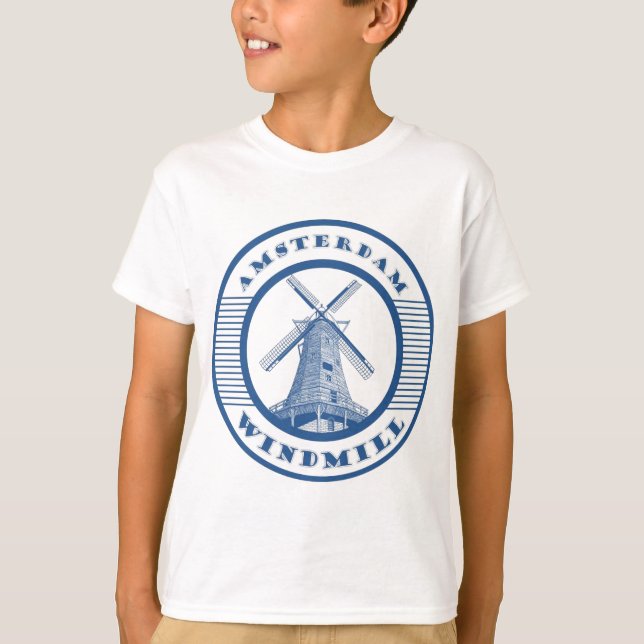 AMSTERDAM KVARNBLÅTT T-SHIRT (Framsida)