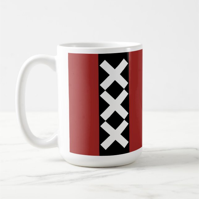 Amsterdam lag av armar kaffemugg (Vänster)