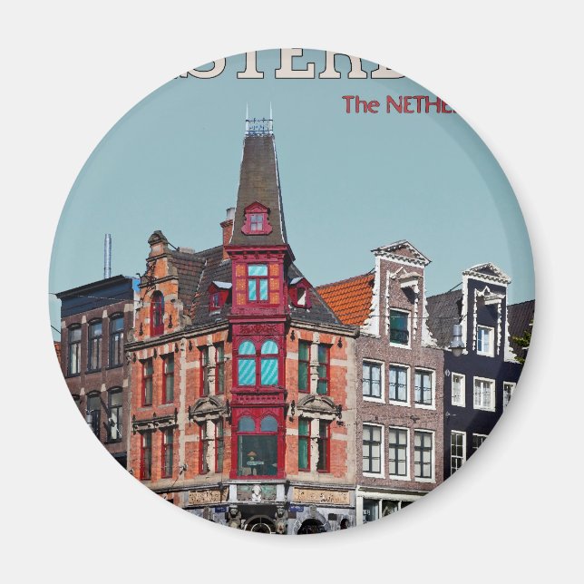 Amsterdam - Leidsestraat - Keizersgracht Magnet (Framsidan)