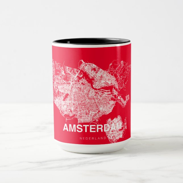 Amsterdam map mugg (Center)