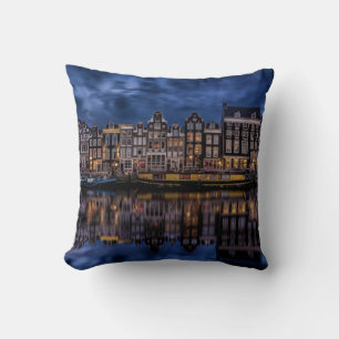 Amsterdam med Canals i Dusk Kudde