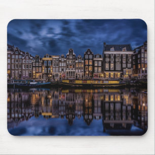 Amsterdam med Canals i Dusk Musmatta