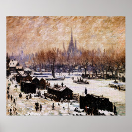 Amsterdam med snö poster