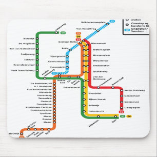 Amsterdam metro Mousepad Musmatta