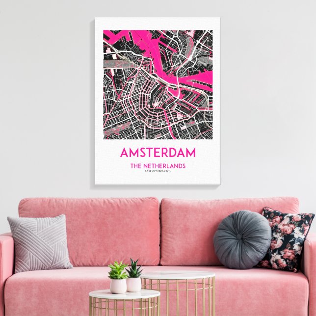 AMSTERDAM-MINNE CANVASTRYCK (Insitu (Vardagsrum))