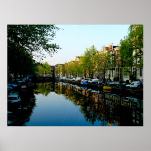 Amsterdam morgnar poster