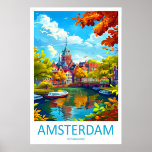 Amsterdam Nationalpark Affisch Skidresa 2Vintage