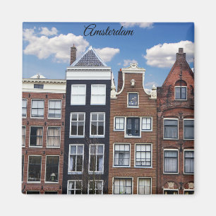 Amsterdam Nederländerna Canal Houses Magnet