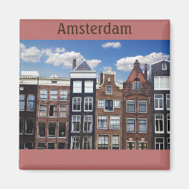 Amsterdam Nederländerna Canal Houses Magnet