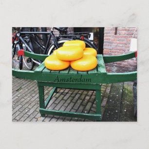 Amsterdam, Nederländerna, Cheese, Shop Vykort