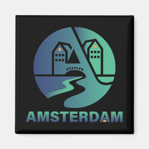 Amsterdam Nederländerna Europa Magnet