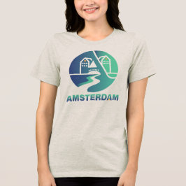 Amsterdam Nederländerna Europa T Shirt