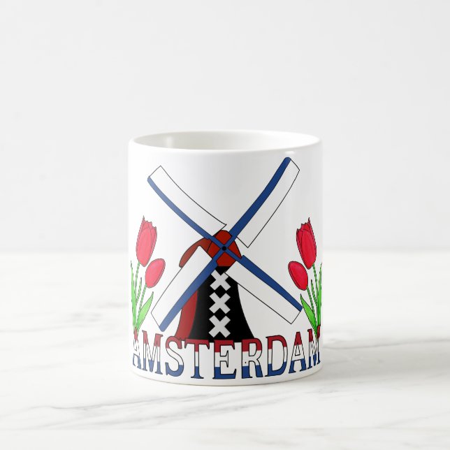 Amsterdam Nederländerna Kaffemugg (Center)