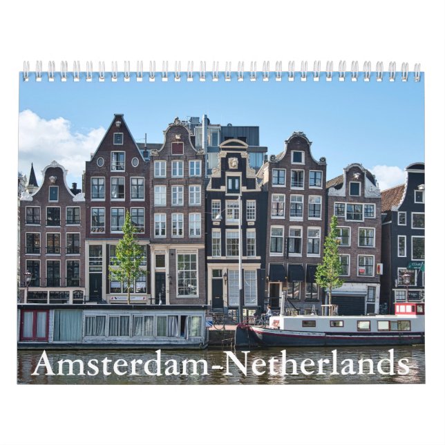 Amsterdam-Nederländerna Kalender (Omslag)