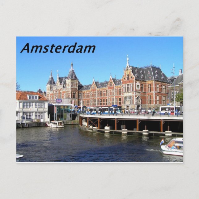 Amsterdam-Nederländerna-[kan.k] Vykort (Framsida)