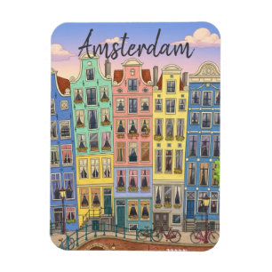 Amsterdam Nederländerna Magnet