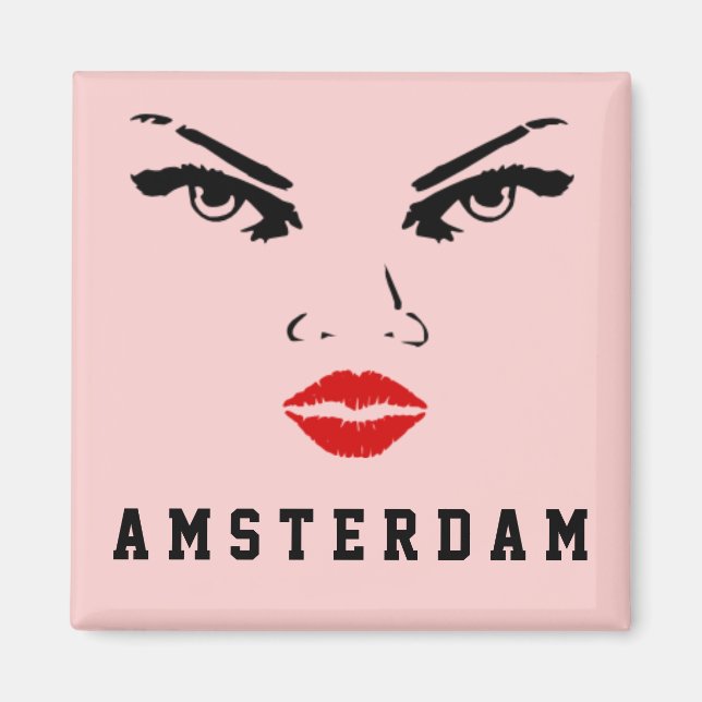Amsterdam, Nederländerna Magnet (Framsidan)