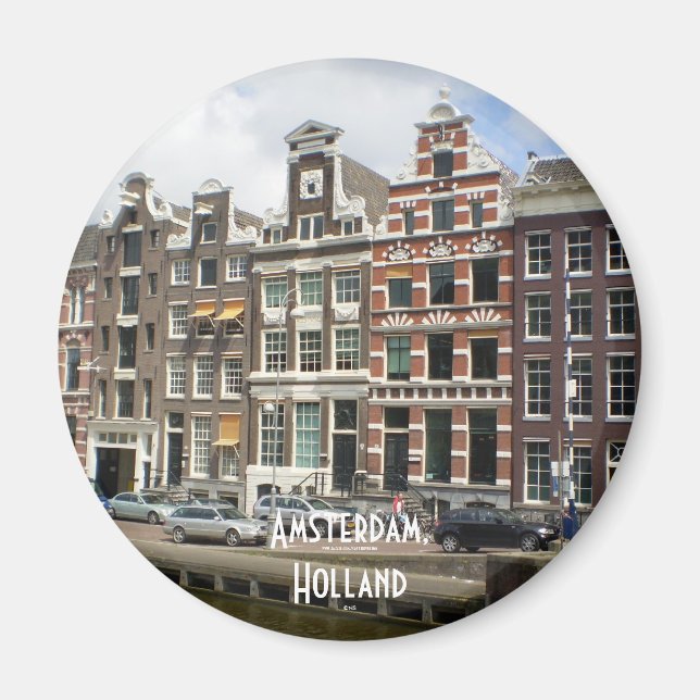 Amsterdam, Nederländerna Magnet (Framsidan)