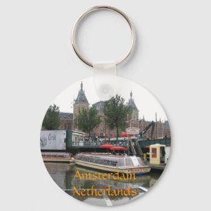 Amsterdam Nederländerna Nyckelring