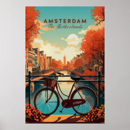 Amsterdam, Nederländerna Poster