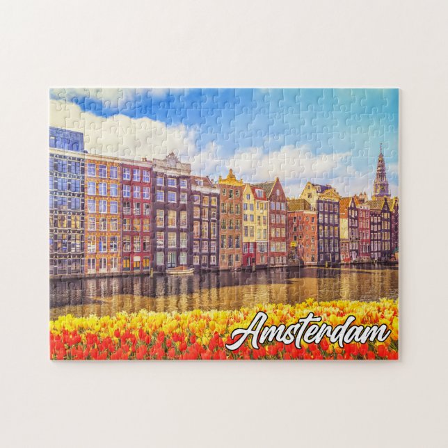 Amsterdam, Nederländerna Pussel (Horisontell)