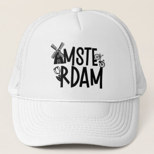 Amsterdam Nederländerna Resa Keps