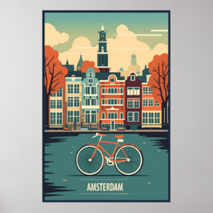Amsterdam, Nederländerna, resande Poster