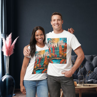 Amsterdam Nederländerna T-Shirt