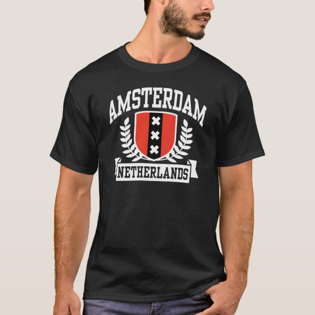 Amsterdam Nederländerna Tee (Framsida)