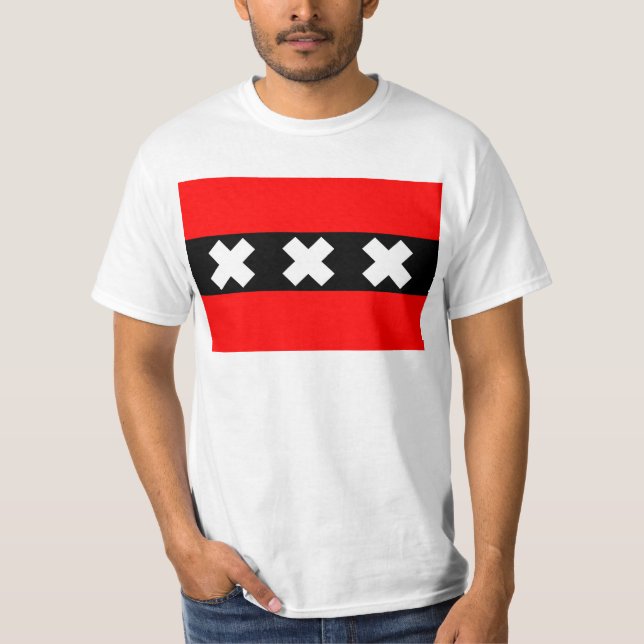 Amsterdam Nederländerna Tee (Framsida)