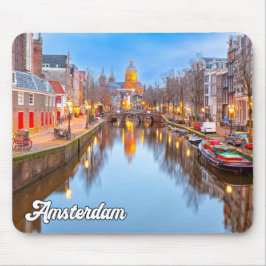 Amsterdam, Nederländerna, Tidigt i kväll Musmatta