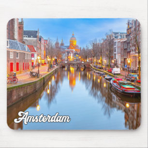 Amsterdam, Nederländerna, Tidigt i kväll Musmatta