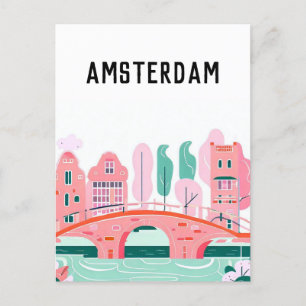 Amsterdam Nederländerna Vykort