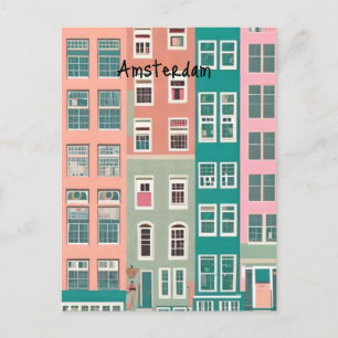 Amsterdam Nederländerna Vykort