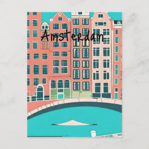 Amsterdam Nederländerna Vykort